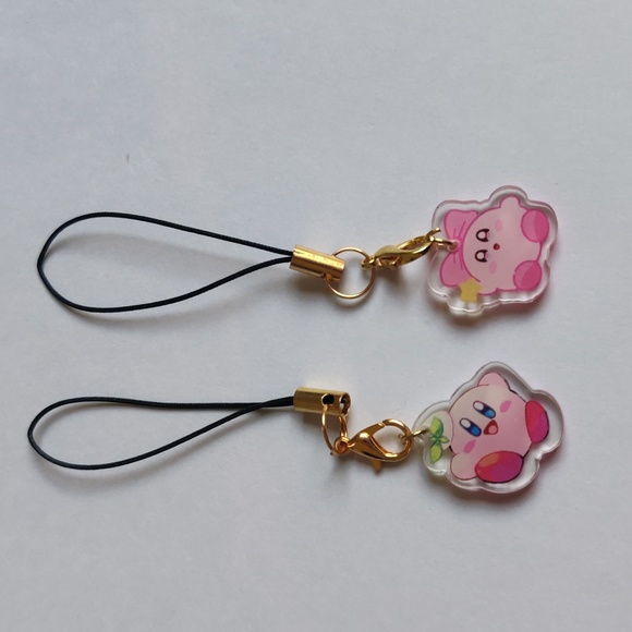 5 sets of cute Kirby phone charms - Picture 2 of 4